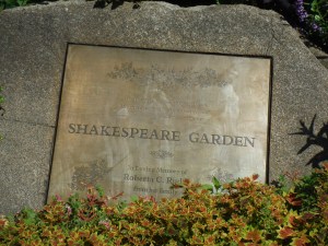 Sheakespeare Garden in Central Park